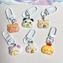 Animal Doll Keychain Cartoon Panda Hamst...