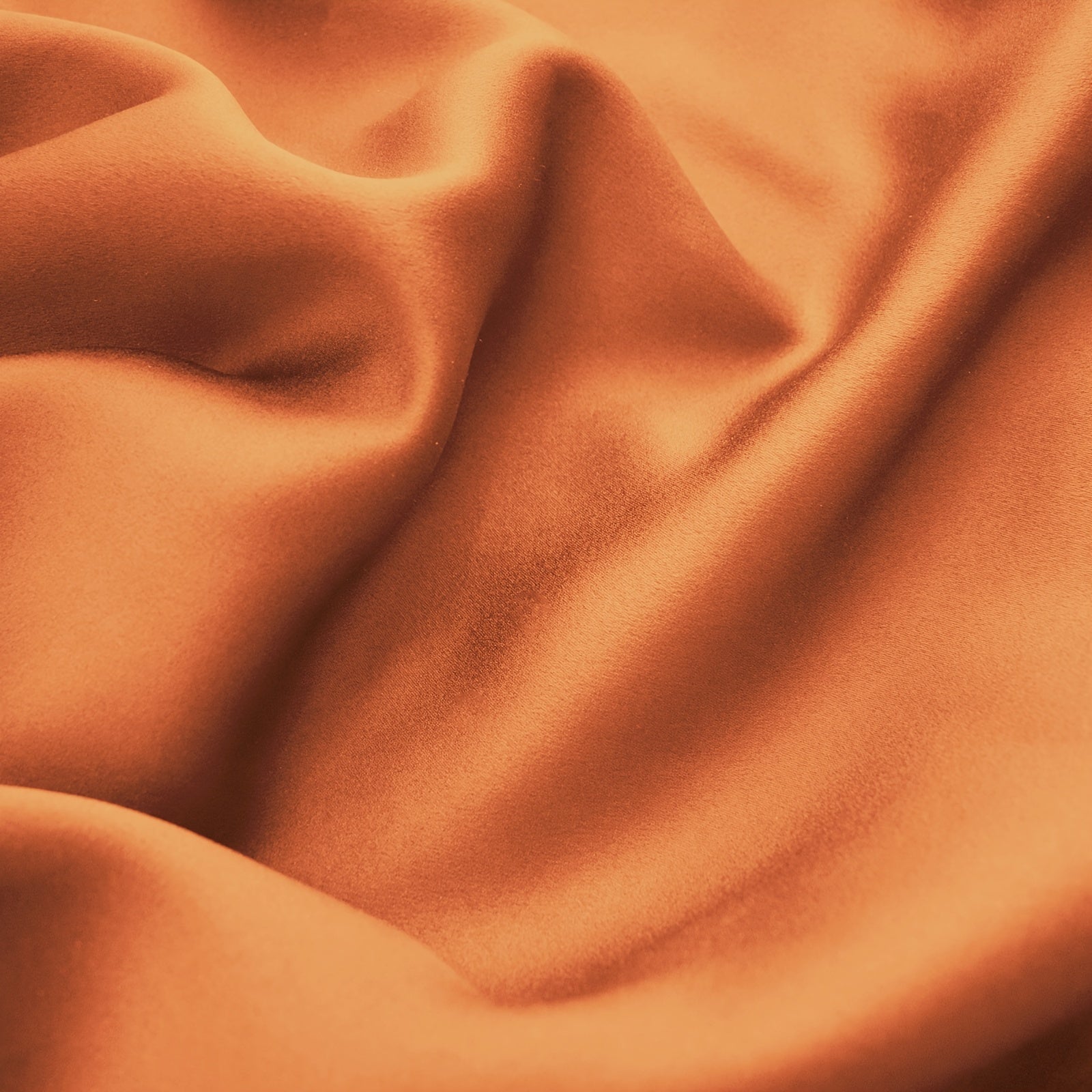 Orange Shading Curtain Modern Style Autumn Single Layer Curtain