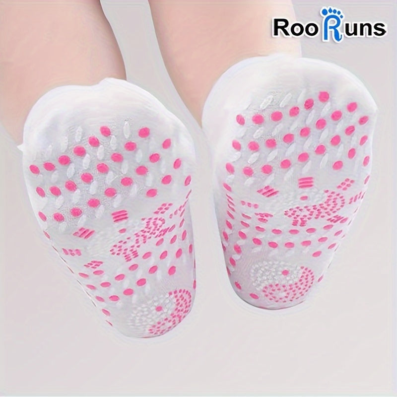 RooRuns 3 Pairs Winter Foot Warmers Cold Proof Mid Calf Socks