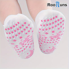 RooRuns 3 Pairs Winter Foot Warmers Cold Proof Mid Calf Socks