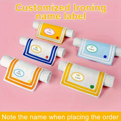 Custom Waterproof Clothing Name Tags - Iron-On - 24 Sheets