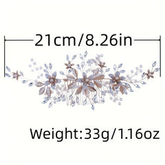 Faux Pearl Flower Bridal Hair Comb for Women Wedding