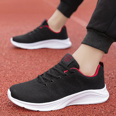 Men's Lace up Sneakers Athletic Shoes for Running Basketball Gym