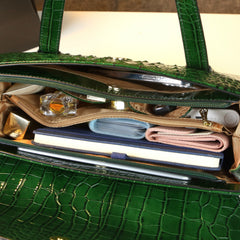 Crocodile Pattern Women'S Leather Shoulder Bag