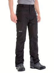 Men's Thermal Ski Pants Windproof Thick With Zippered Pockets