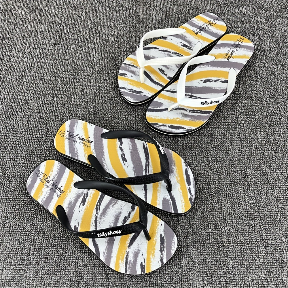 Men's Camo Slip On Flip Flops Outdoor Slippers