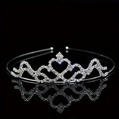 Rhinestone Headband Queen Crown Tiara Wedding Hair Accessory