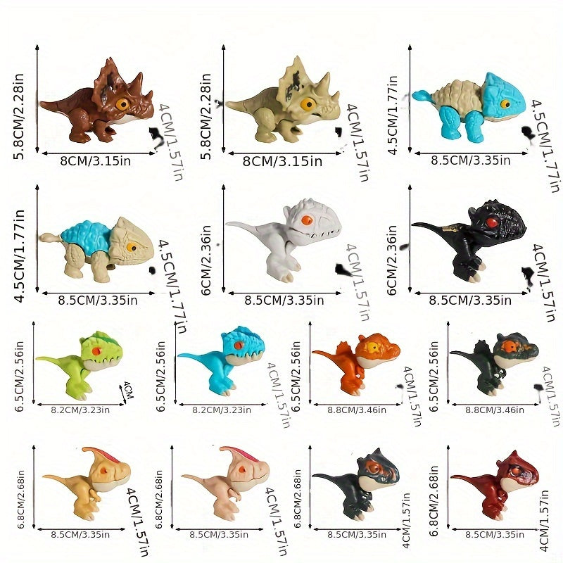 Mini Dinosaur Toy Tyrannosaurus Rex Triceratops Model