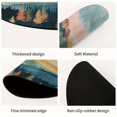 Abstract Landscape Mouse Pad Square Mouse Mat Waterproof Mousepad