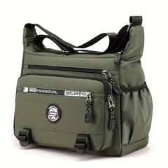 Men's Casual Nylon Crossbody Bag Large Capacity Sports Shoulder Bag