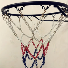 18in Steel Basketball Net Heavy Duty Replaceable S Hook Outdoor Courts