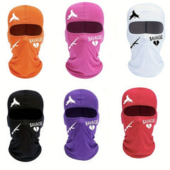 Outdoor Cycling Sunscreen & Dustproof Cap Print Full Coverage Hat