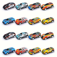 16pcs Pull Back Cars For Kids Mini Vehicles Toy Bulk Party Favor Race Cars Toys