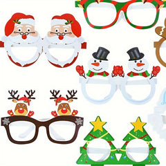 9pcs Festive Glasses for Christmas Birthdays Weddings and Parties