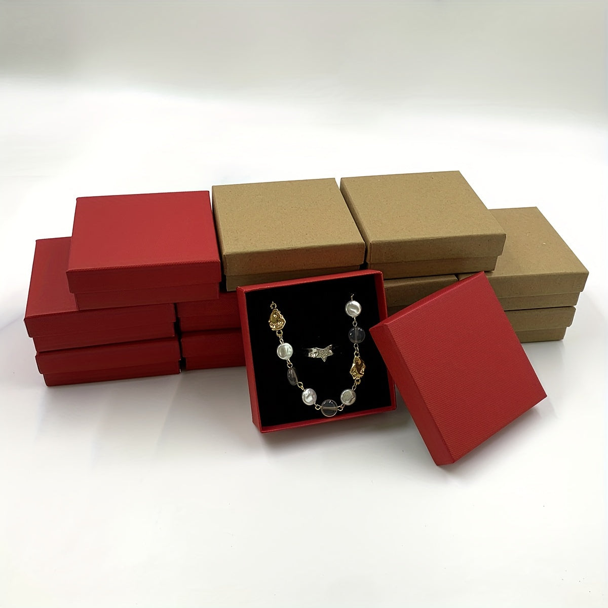 12pcs Necklace Earrings Jewelry Set Box Pendant Box