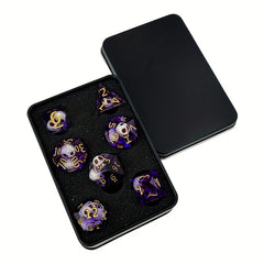 7pcs Transparent Skull Dice Set for Entertainment
