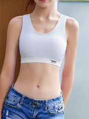 Letter Print Wireless Bra