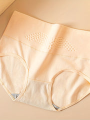 4 Pcs High Waist Briefs Tummy Control Stretchy Panties