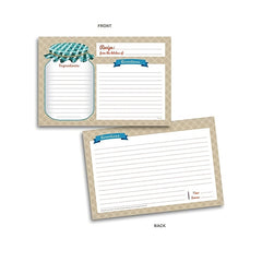 25Pcs Kitchen Recipe Cards Blank Handwritten Greeting Cards Pack