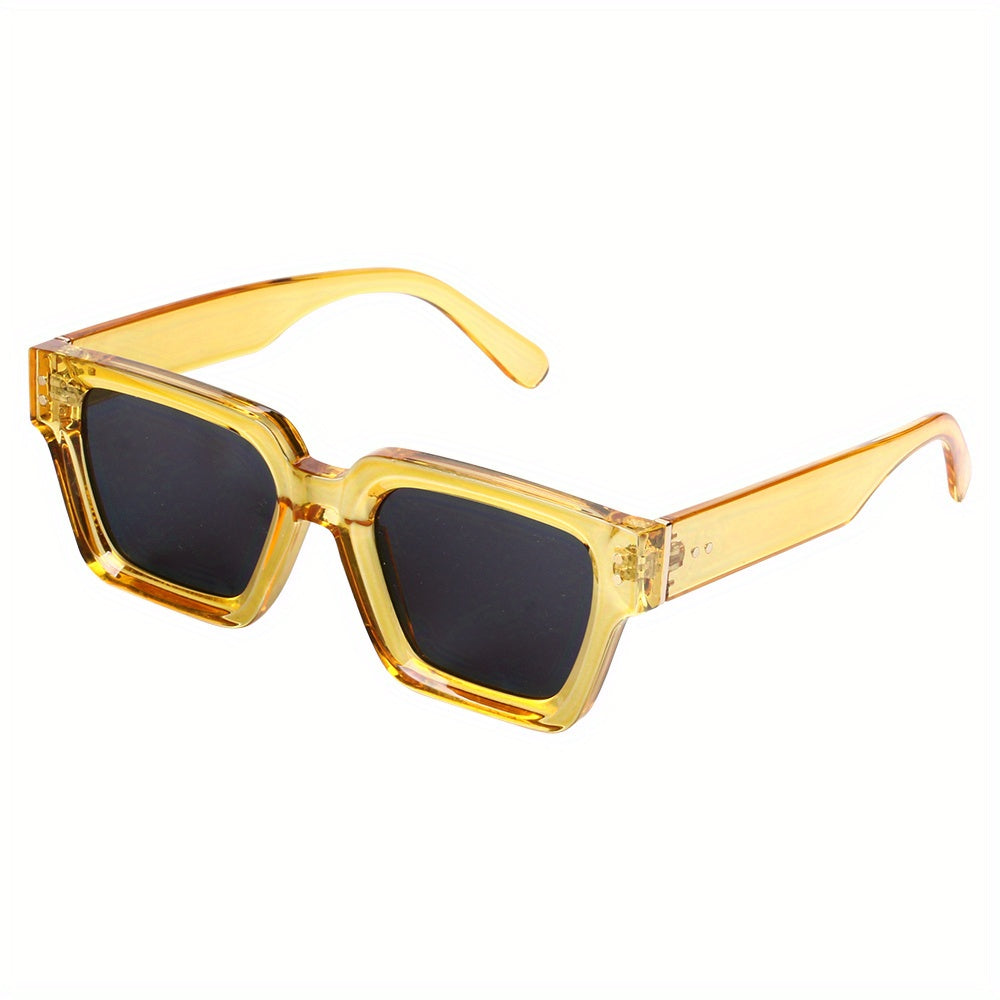 Men's Casual Square Frame PC Sunglasses for Outdoor Party