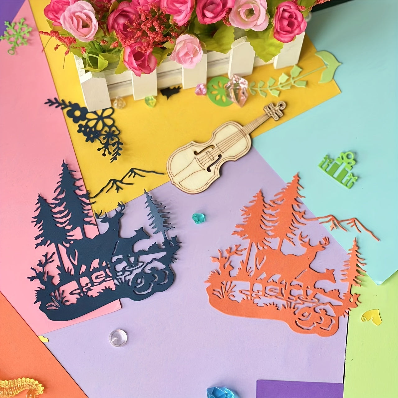 Metal Cutting Dies Deer Decoration Scrapbook Paper Craft Stencils