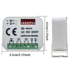 Garage Remote Control Receiver 433MHz 868MHz RX 300 900MHz AC 110V 220V