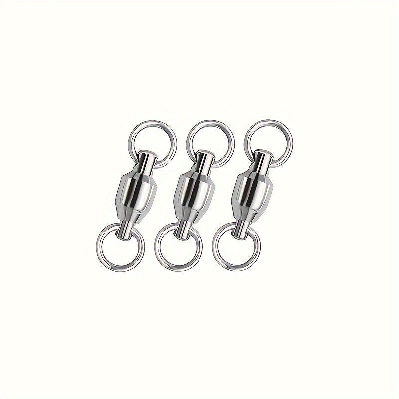 3pcs Quick Connect Fishing Tool High Strength Swivel Ball Bearing Swivel