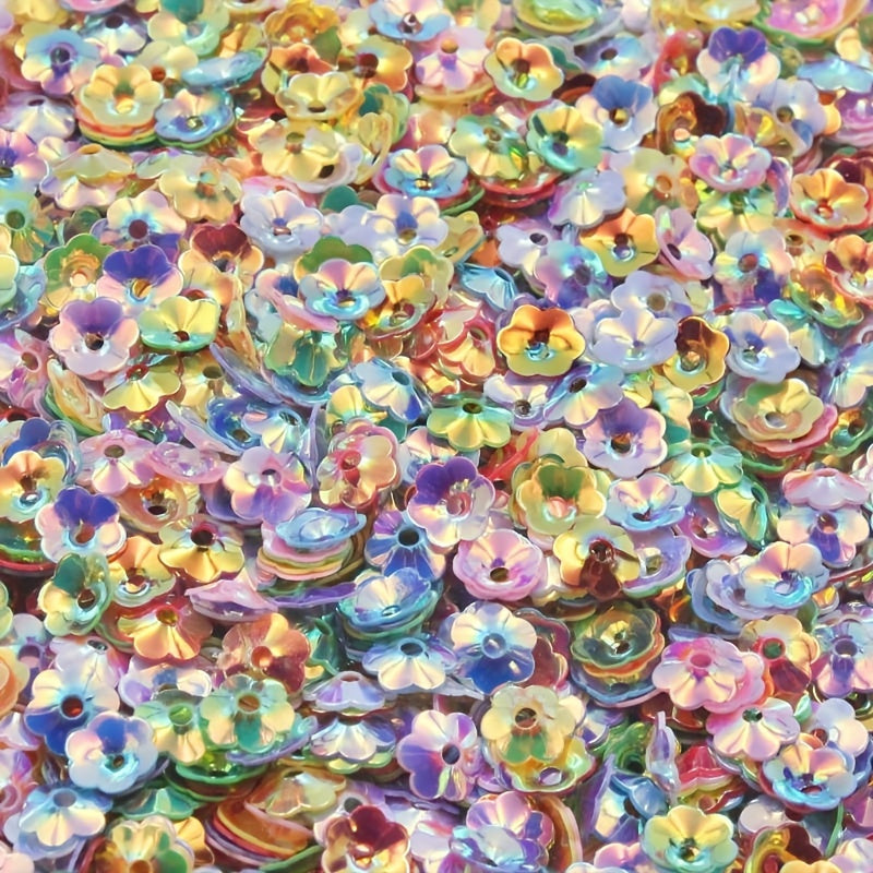 1000-2000pcs 24" DIY Flower Sequins for Crafts Clothing Hat Sewing