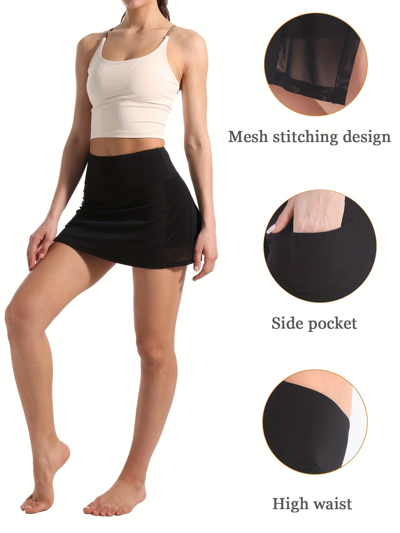 Women's Tennis Skirt Golf Athletic Skorts with Pockets