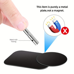 10pcs Metal Plate for Phone Magnet Car Mount Adhesive Sticker