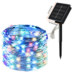 LED Solar Fairy Garland String Lights Waterproof Outdoor Christmas Decor