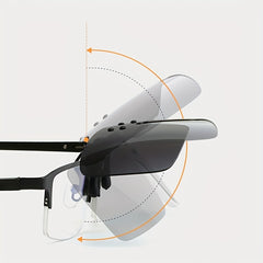 Polarized Lens Clip On Sunglasses UV Protection Driving Glasses