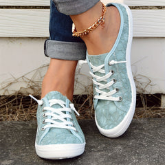 Women's Canvas Lace-Up Comfy Shoes