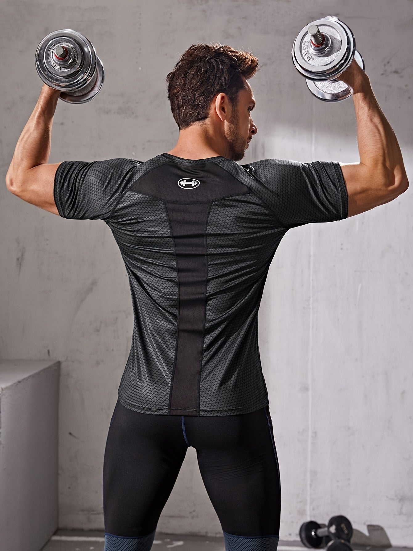 Men's Short Sleeve Sports T-shirt for Fitness