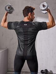 Men's Short Sleeve Sports T-shirt for Fitness