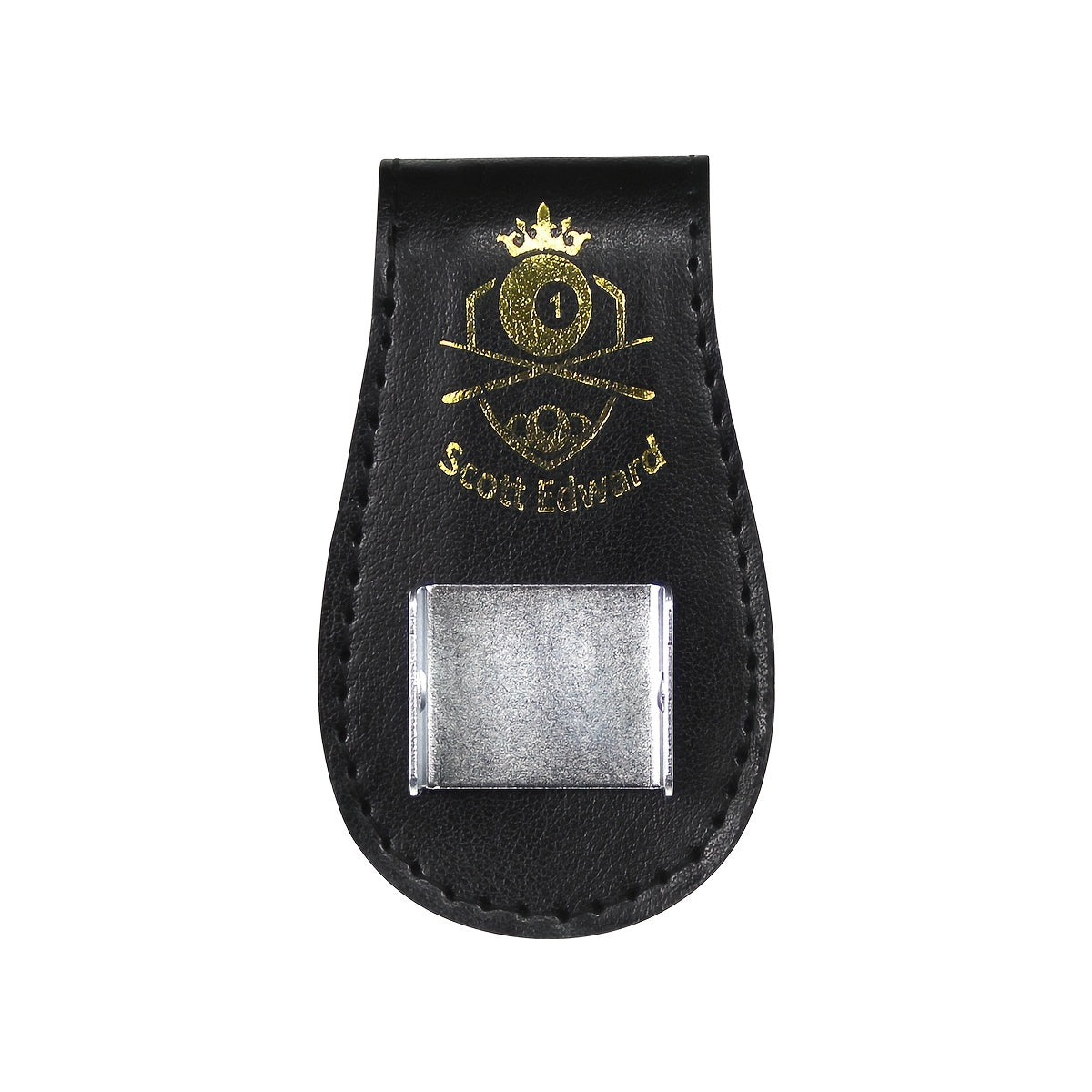 1pc Billiard PU Leather Chalk Holder