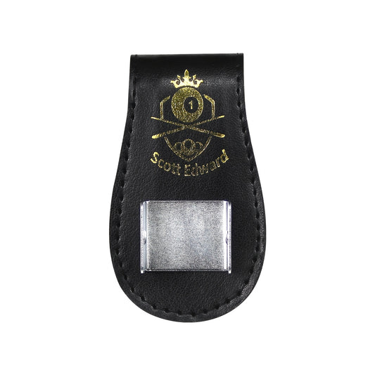 1pc Billiard PU Leather Chalk Holder