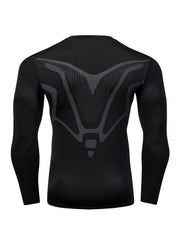 Men's Compression Long Sleeve Sports Shirt for Basketball Football Running