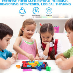 Puzzle Building Blocks Parent Child Game Brain Teaser Toy Educational Learning