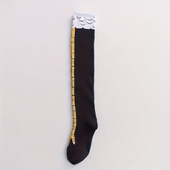 Chicken Feet Pattern Calf Socks Funny Knee High Stockings