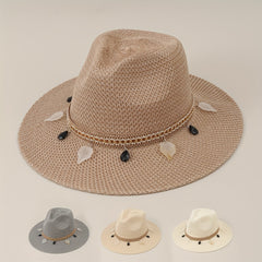 Summer Straw Hat Outdoor Sun Hat Casual Top Hat Travel Jazz Hat