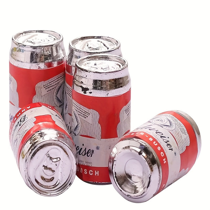 Plastic Beer Bottle Canisters Realistic Detail DIY Diorama Props Mixed Colors