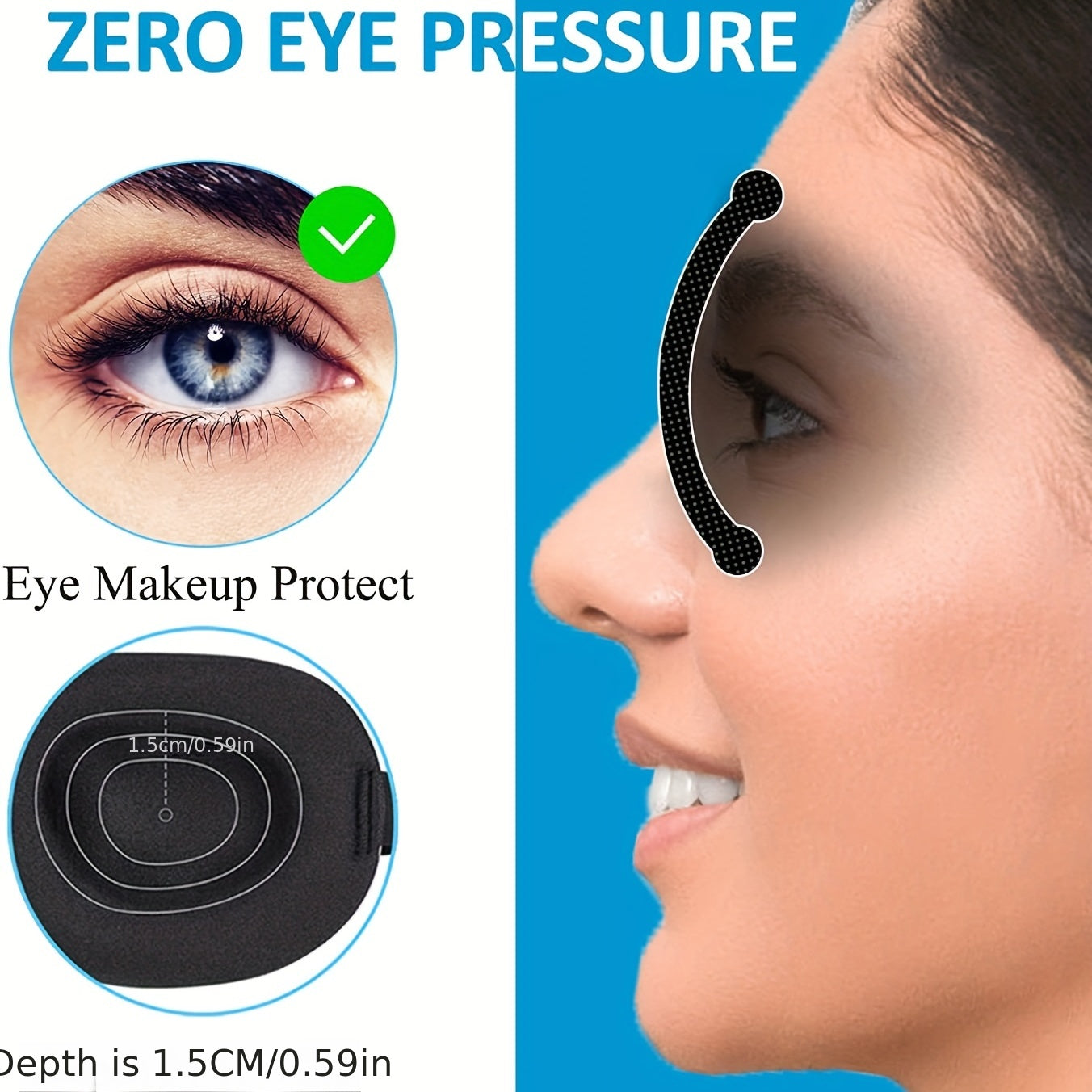 100% Blackout Sleep Eye Mask for Men & Women
