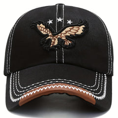 Eagle Embroidery Unisex Baseball Cap Dad Hats Adjustable