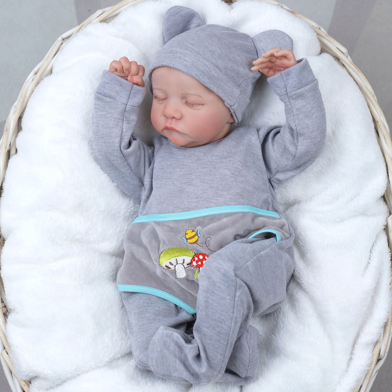 20" Levi Reborn Baby Doll - Realistic Full Vinyl Newborn Washable Doll