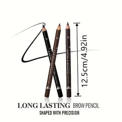 Waterproof Dual Purpose Eyeliner & Eyebrow Pencil Brown Makeup Pencil