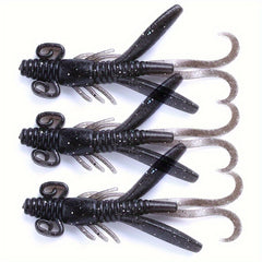 5pcs Shrimp Shape Soft Bait 3.54in