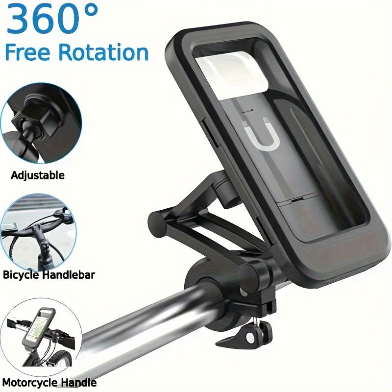Waterproof Bicycle Phone Holder 360 Rotatable Bracket