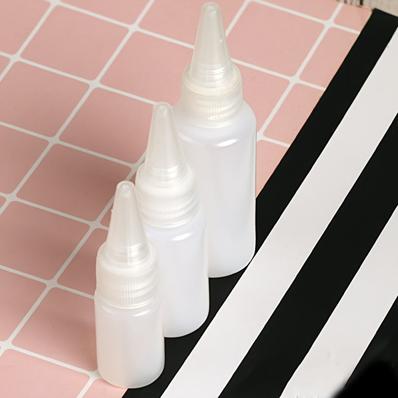 6pcs Empty Dropper Bottles 10ml 20ml 30ml Plastic Squeeze Bottle With Safety Cap