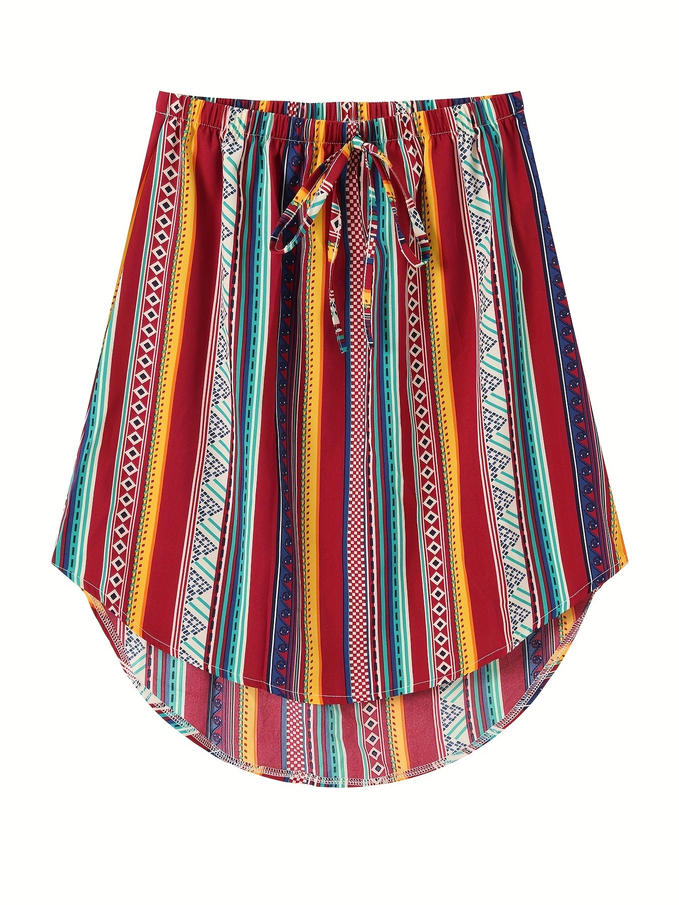 Random Print Casual Skirt for Summer & Spring Women's Clothing